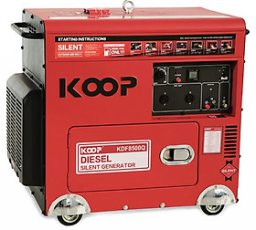 Máy Phát Điện Chạy Dầu Chống Ồn 6.0KW Koop KDF8500Q