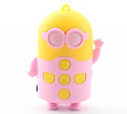 Máy nghe nhạc mp3 hình minion dễ thương tặng tai nghe và dây sạc