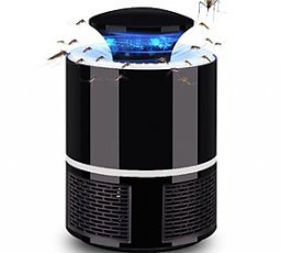 Máy bắt muỗi và diệt côn trùng UV LED Mosquito Killer - Light Controll cao cấp (đen) tặng kèm 2 gươn