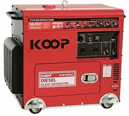 Máy Phát Điện Chạy Dầu Chống Ồn 5.0KW Koop KDF7500Q