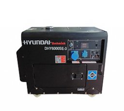 Máy Phát Điện Hyundai Chạy Dầu 3 pha 7.5KVA ( Vỏ chống ồn + Đề nổ)