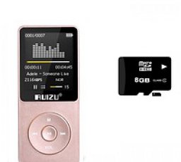 Máy Nghe nhạc Mp3 ruizu x02 + Tặng thẻ nhớ 8Gb Class 10 - Hàng Nhập Khẩu