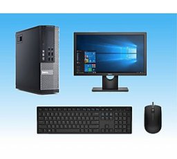 Bộ máy tính Để Bàn Dell Optiplex 9020 (Core i5 - 4570s, Ram 4GB, SSD 240GB) Và Màn hình Dell 18.5 in