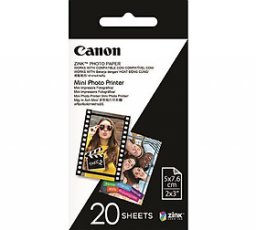 Giấy In Ảnh ZP-2030 Zink Dành Cho Máy Canon Mini Photo Printer PV-123 - Hàng Chính Hãng