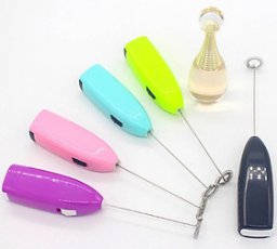 Máy Cầm Tay Mini Đánh Trứng Tạo Bọt Cà Phê Khuấy Cực Mạnh - Pin - 1 Cái - Màu Ngẫu Nhiên