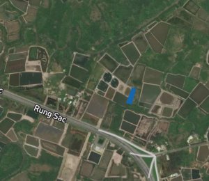 1.800 m² đất, tại xã Bình Khánh, lô 2 đường Rừng Sác, cách phà 7km đối diện cây xăng Petro ngã ba Bà
